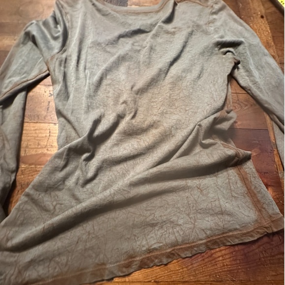 Reworked Long Sleeve Cross Top Y2K Distressed Mended Stiched Grunge Londonerus - Picture 6 of 11